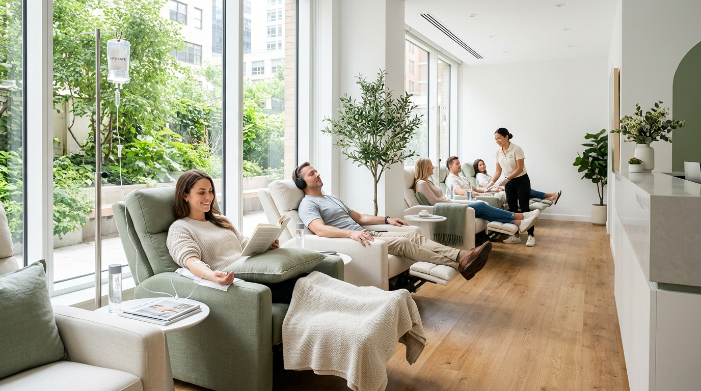 IV Therapy & Recovery Lounges environment